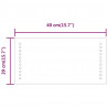 Lustro łazienkowe z LED, 40x20 cm
