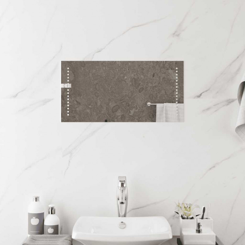 Lustro łazienkowe z LED, 60x30 cm
