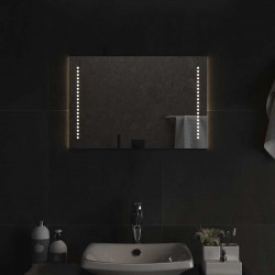 Lustro łazienkowe z LED, 60x40 cm