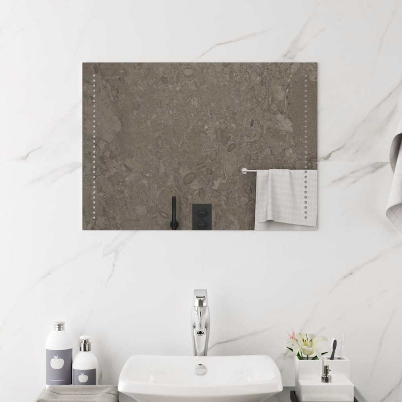 Lustro łazienkowe z LED, 70x50 cm