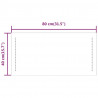 Lustro łazienkowe z LED, 80x40 cm