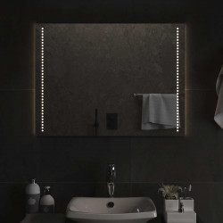 Lustro łazienkowe z LED, 80x60 cm