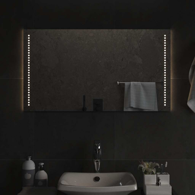 Lustro łazienkowe z LED, 90x50 cm