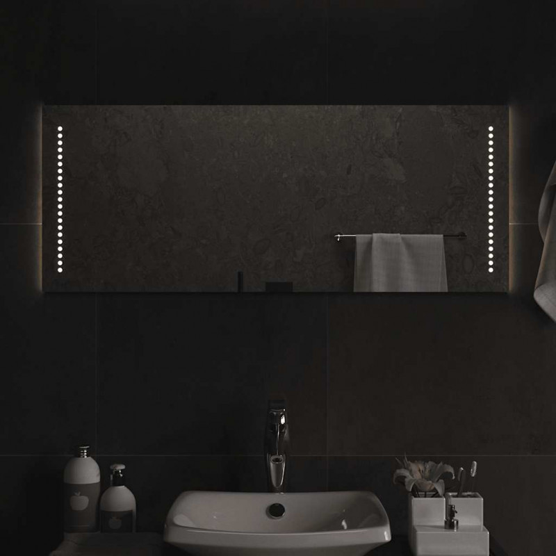 Lustro łazienkowe z LED, 100x40 cm