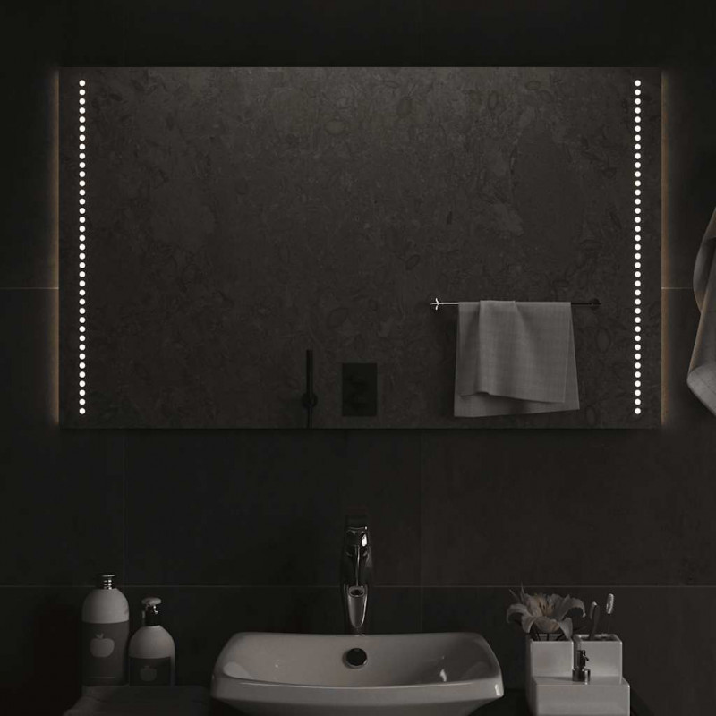 Lustro łazienkowe z LED, 100x60 cm