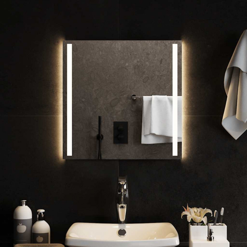 Lustro łazienkowe z LED, 50x50 cm
