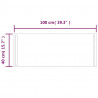 Lustro łazienkowe z LED, 100x40 cm