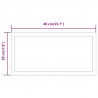 Lustro łazienkowe z LED, 40x20 cm