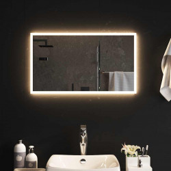 Lustro łazienkowe z LED, 70x40 cm