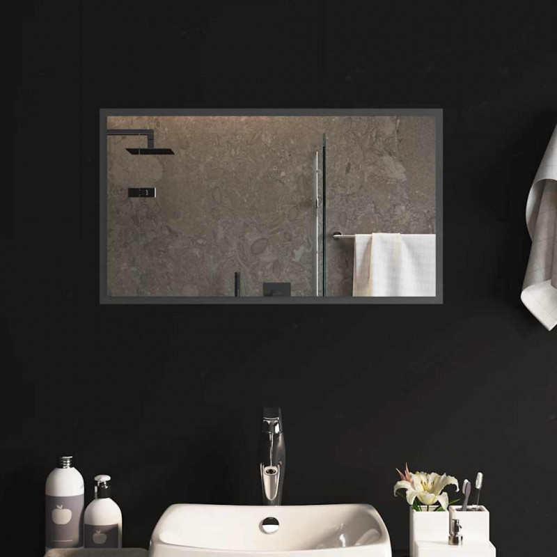 Lustro łazienkowe z LED, 70x40 cm