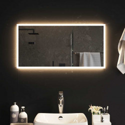 Lustro łazienkowe z LED, 80x40 cm