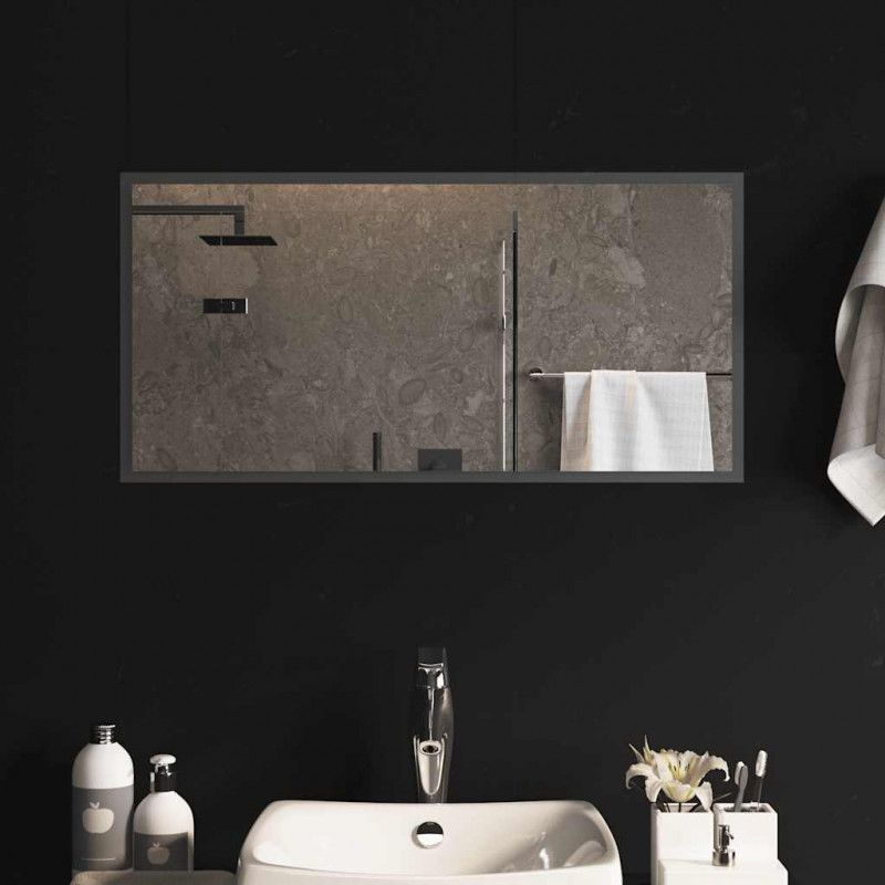Lustro łazienkowe z LED, 80x40 cm