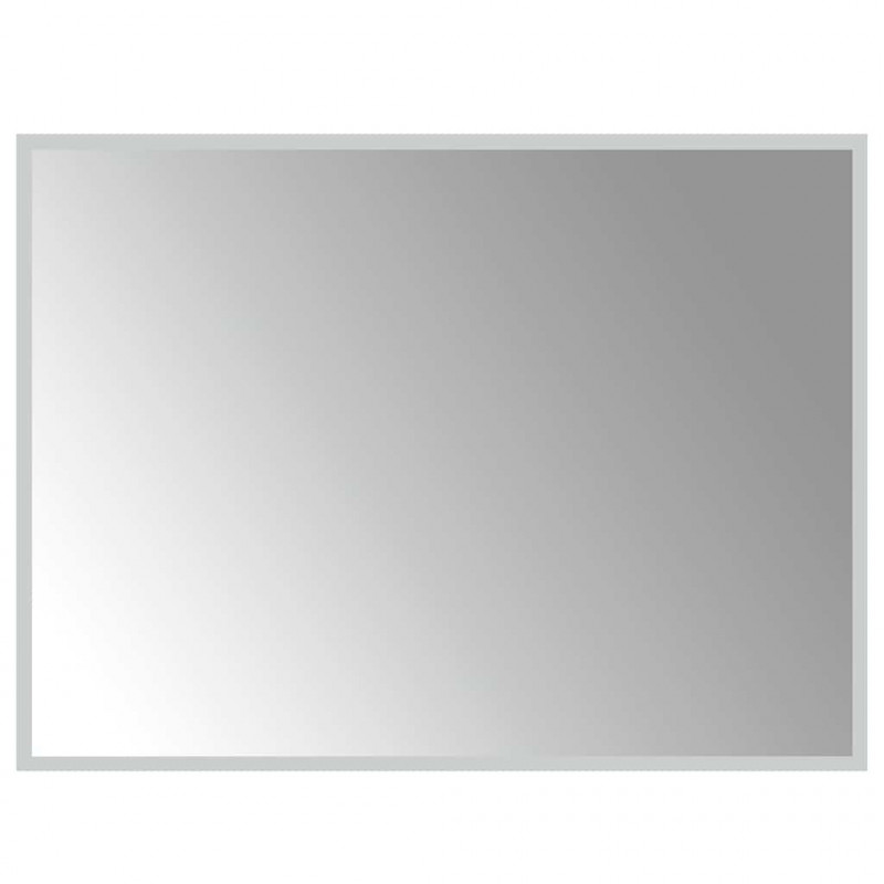 Lustro łazienkowe z LED, 80x60 cm