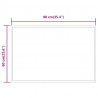 Lustro łazienkowe z LED, 90x60 cm
