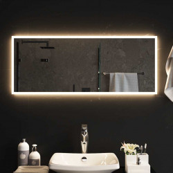 Lustro łazienkowe z LED, 100x40 cm