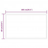 Lustro łazienkowe z LED, 100x60 cm