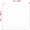 Lustro łazienkowe z LED, 60x60 cm