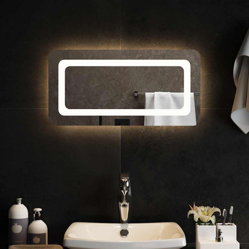 Lustro łazienkowe z LED, 60x30 cm