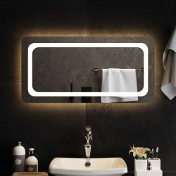 Lustro łazienkowe z LED, 80x40 cm