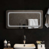 Lustro łazienkowe z LED, 80x40 cm