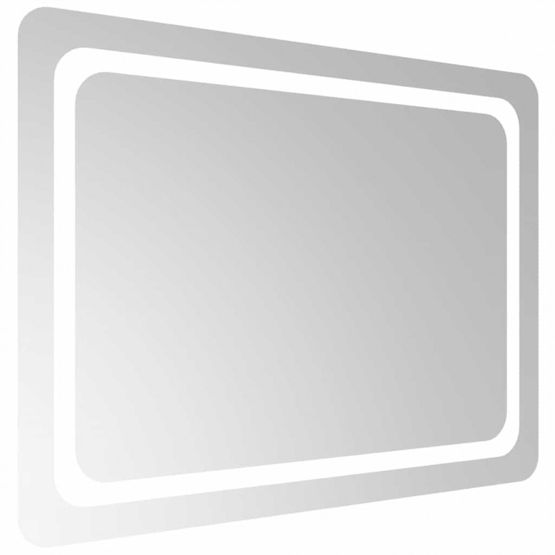 Lustro łazienkowe z LED, 80x60 cm
