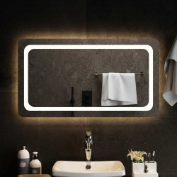 Lustro łazienkowe z LED, 90x50 cm