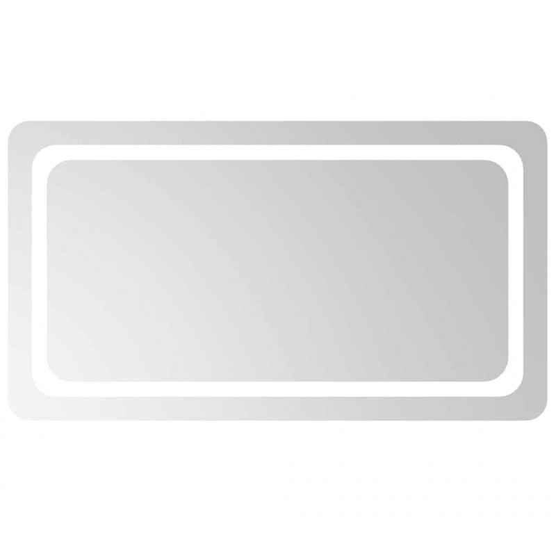 Lustro łazienkowe z LED, 90x50 cm