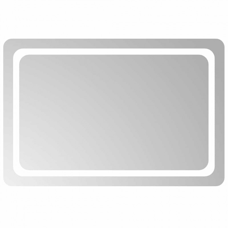 Lustro łazienkowe z LED, 90x60 cm