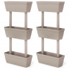 Donice ogrodowe, 6 szt, 100 cm, kolor taupe