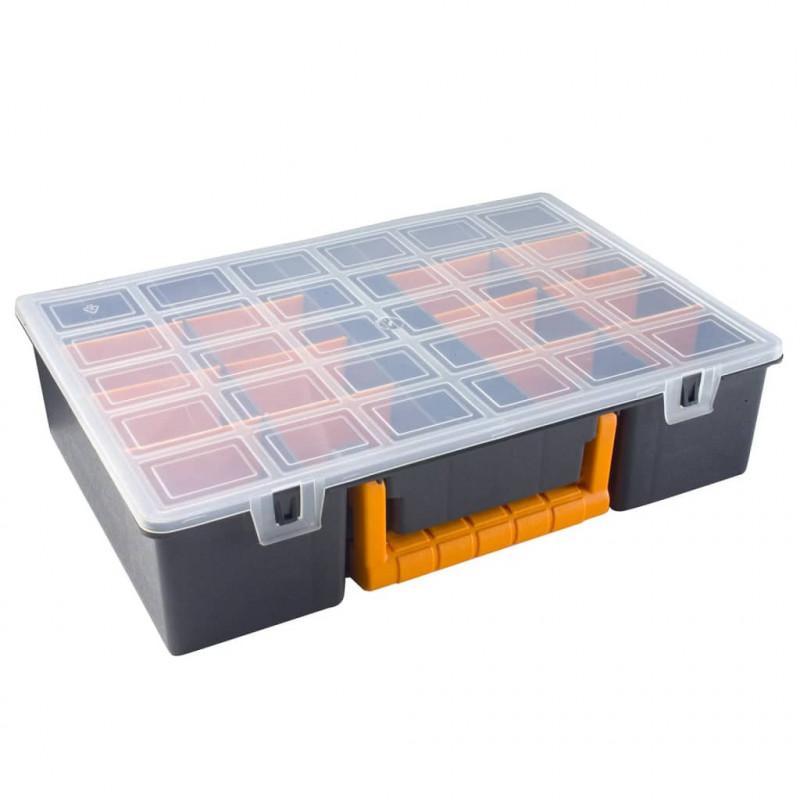Organizer, 2 szt., z wyjmowanymi przegrodami, 360x250x85 mm, PP