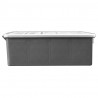 Organizer, 2 szt., z wyjmowanymi przegrodami, 360x250x85 mm, PP