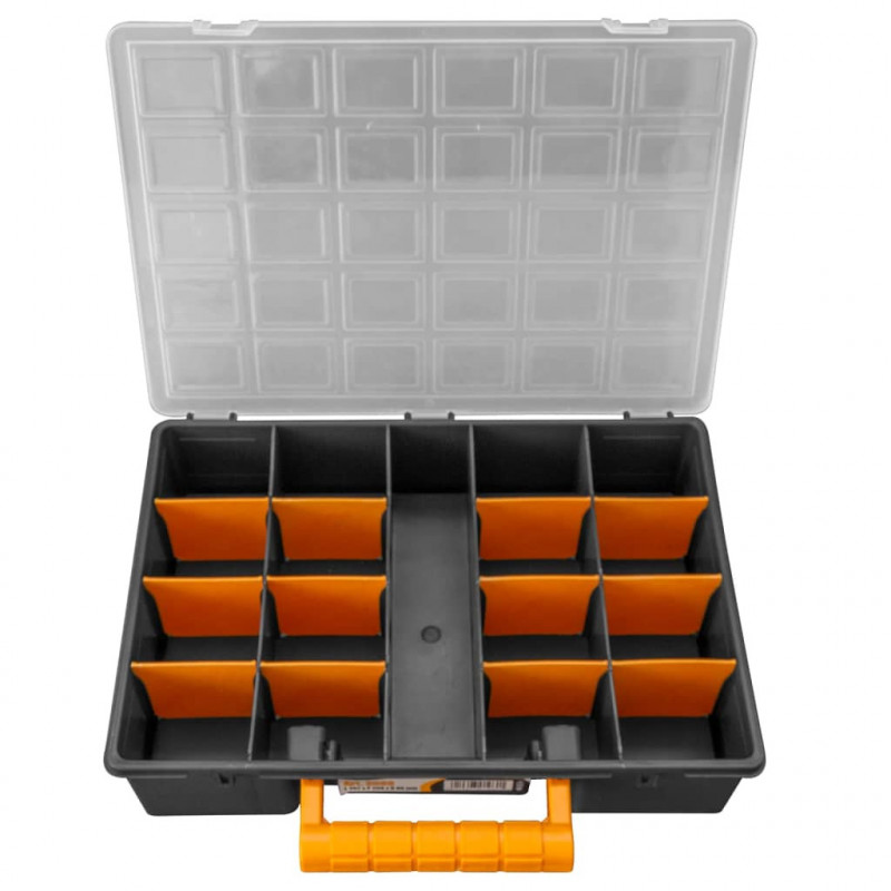Organizer, 2 szt., z wyjmowanymi przegrodami, 360x250x85 mm, PP