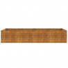 Podwyższona grządka ogrodowa 194x50x36 cm, stal Corten