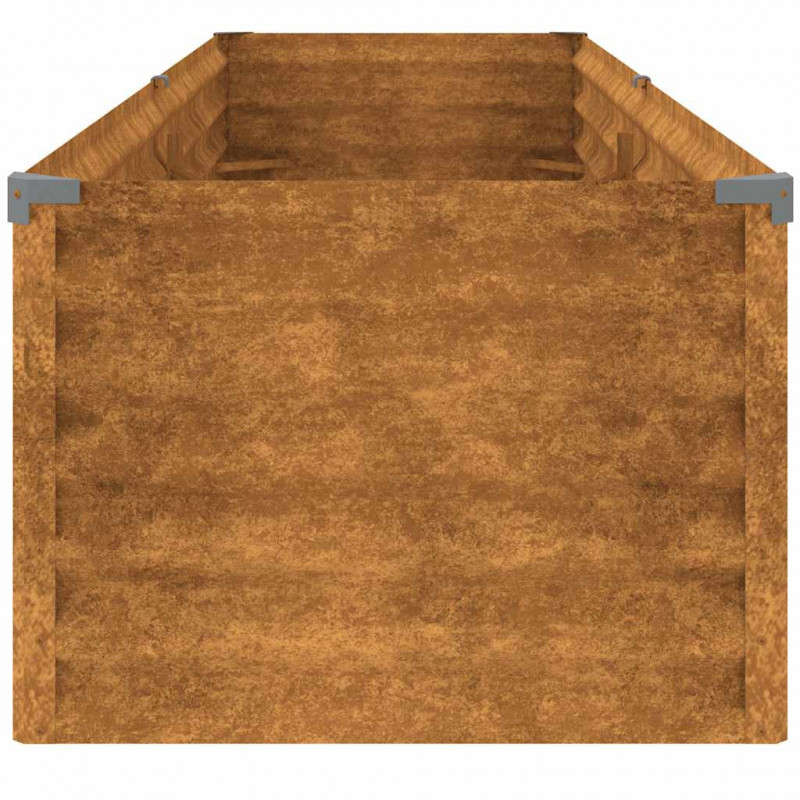 Podwyższona grządka ogrodowa 194x50x36 cm, stal Corten