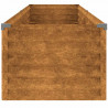 Podwyższona grządka ogrodowa 194x50x36 cm, stal Corten
