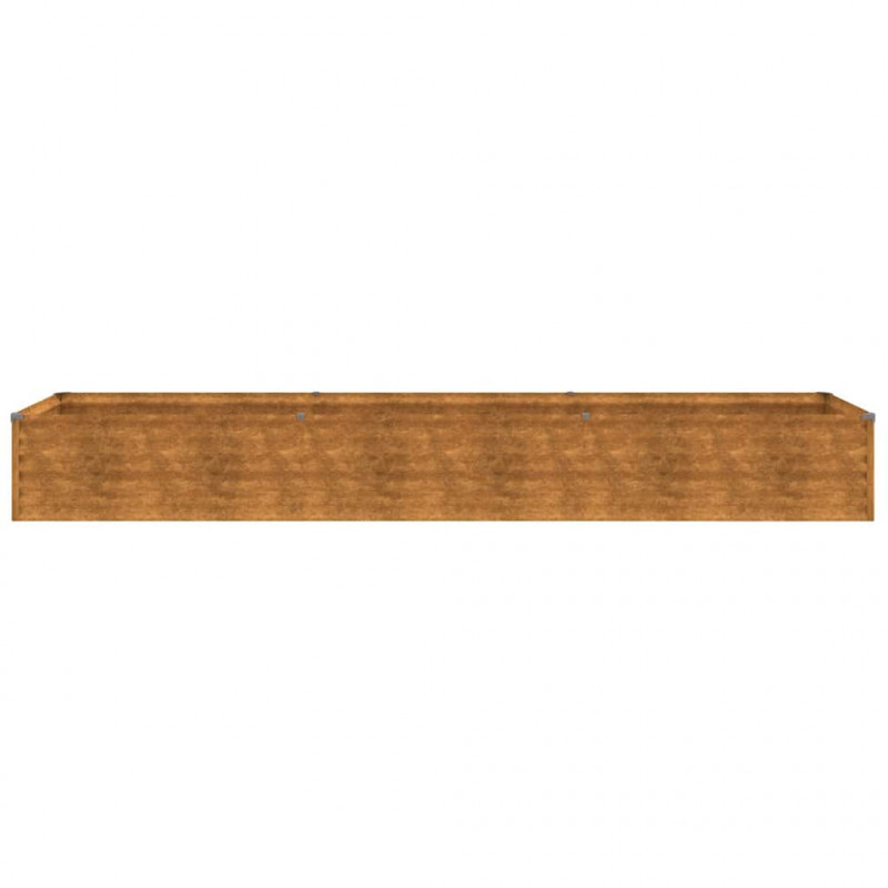 Podwyższona grządka ogrodowa 291x50x36 cm, stal Corten