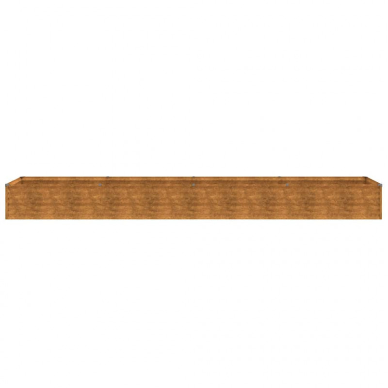 Podwyższona grządka ogrodowa 386x50x36 cm, stal Corten