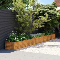 Podwyższona grządka ogrodowa 482x50x36 cm, stal Corten