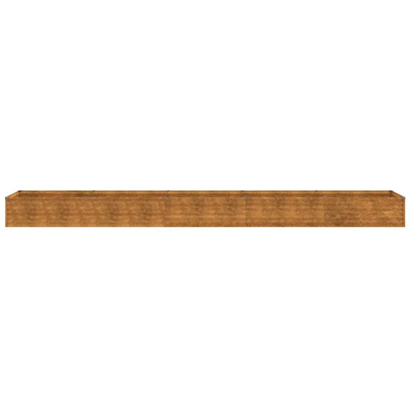 Podwyższona grządka ogrodowa 482x50x36 cm, stal Corten
