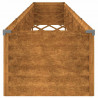 Podwyższona grządka ogrodowa 482x50x36 cm, stal Corten