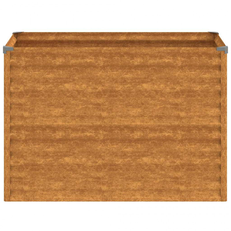 Podwyższona grządka ogrodowa 100x50x69 cm, stal Corten