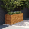 Podwyższona grządka ogrodowa 196x50x69 cm, stal Corten