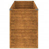Podwyższona grządka ogrodowa 196x50x69 cm, stal Corten