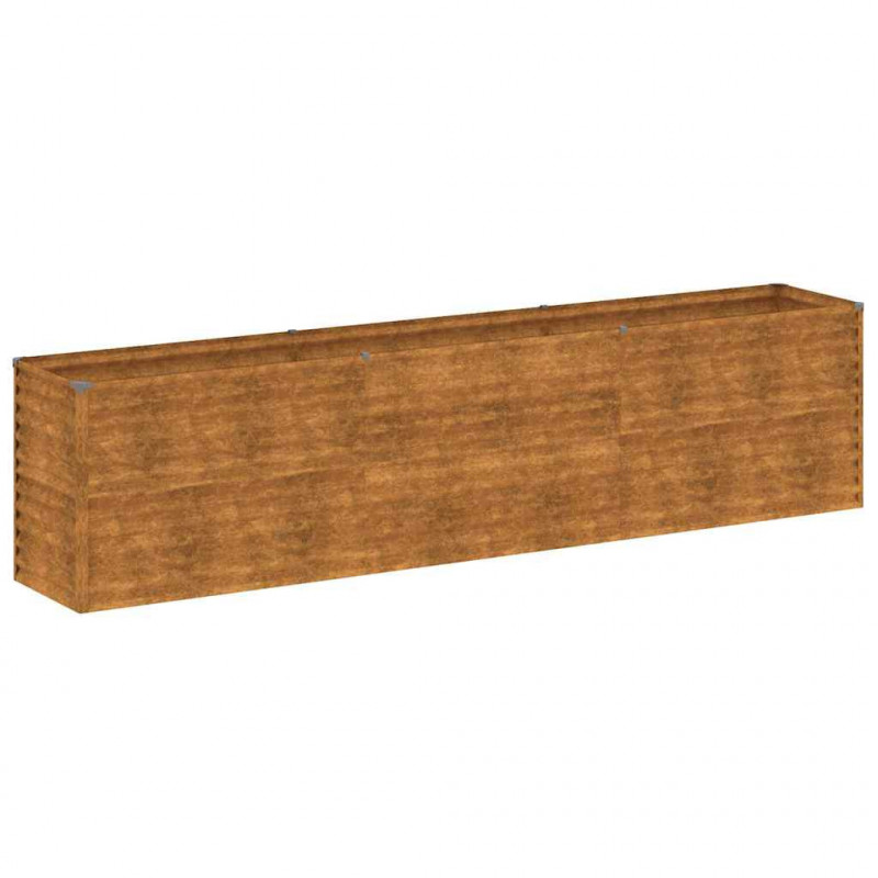 Podwyższona grządka ogrodowa 291x50x69 cm, stal Corten