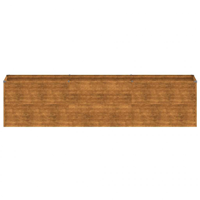Podwyższona grządka ogrodowa 291x50x69 cm, stal Corten