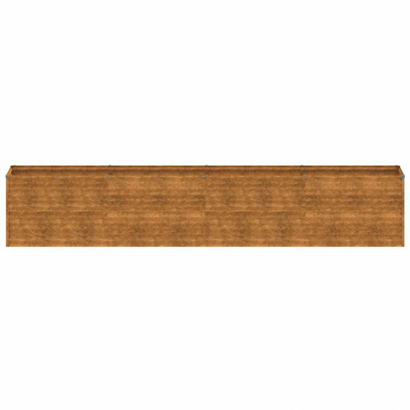 Podwyższona grządka ogrodowa 385x50x69 cm, stal Corten