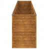 Podwyższona grządka ogrodowa 385x50x69 cm, stal Corten