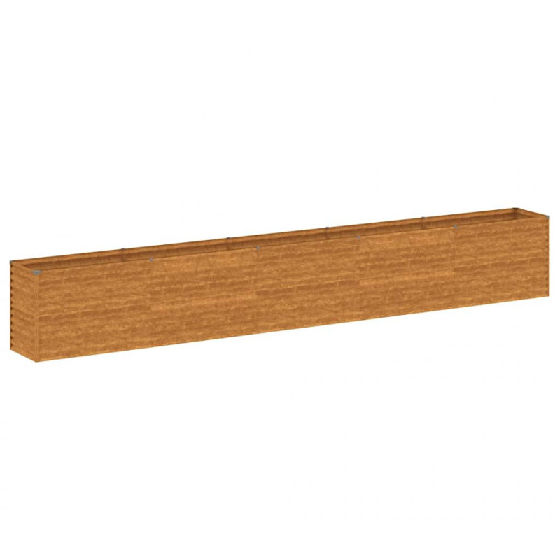 Podwyższona grządka ogrodowa 482x50x69 cm, stal Corten