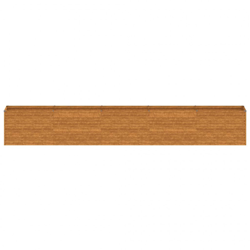 Podwyższona grządka ogrodowa 482x50x69 cm, stal Corten
