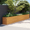 Podwyższona grządka ogrodowa 578x50x69 cm, stal Corten